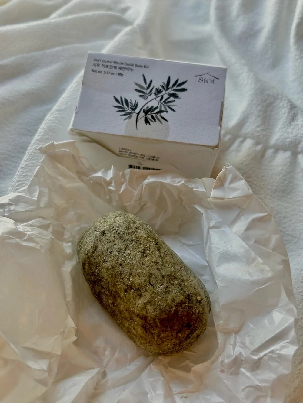 Natural Green Herbal Facial Soap Bar -
